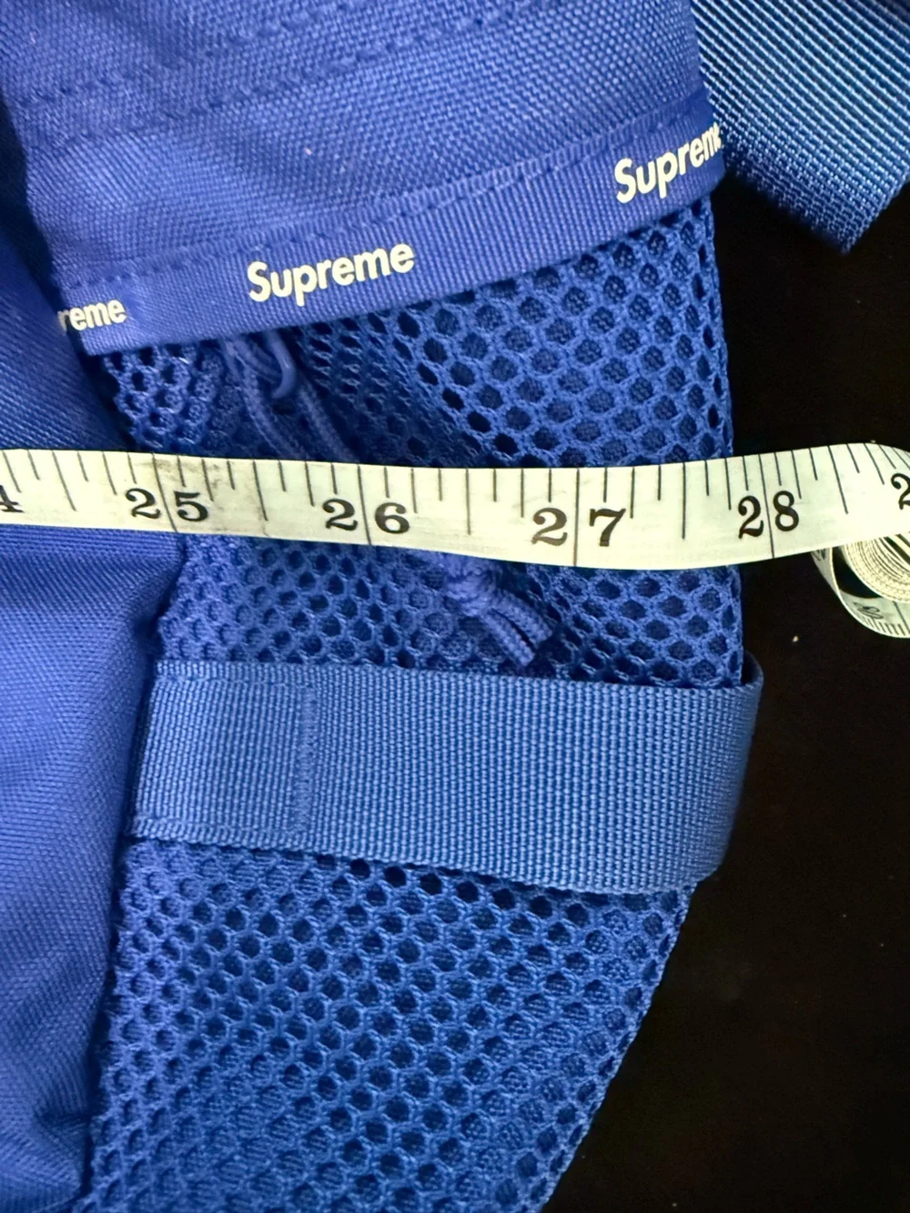 Supreme Royal Blue Cordura Duffel Bag with White Accents